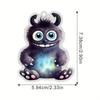 Delightful Acrylic Monster Hanging Keychain Multifunctional Car Decoration Gift For Occasions Festive