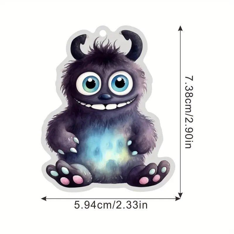 Delightful Acrylic Monster Hanging Keychain Multifunctional Car Decoration Gift For Occasions Festive
