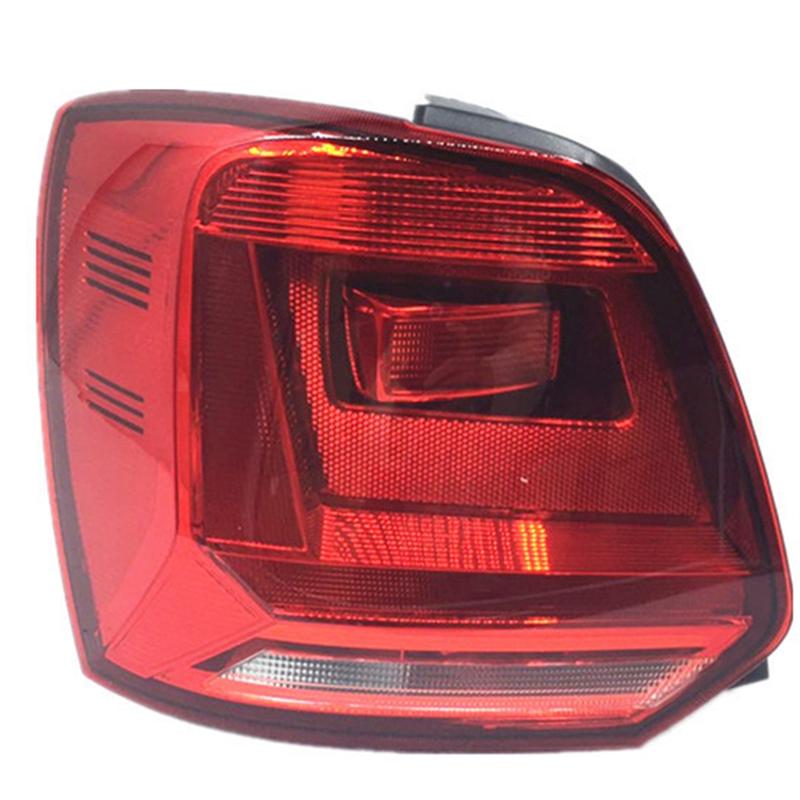 

For VW Polo 2014-2018 Car Tail Light Cover Rear Brake Light Taillight Assy No Bulb Tail Lamp Red Left