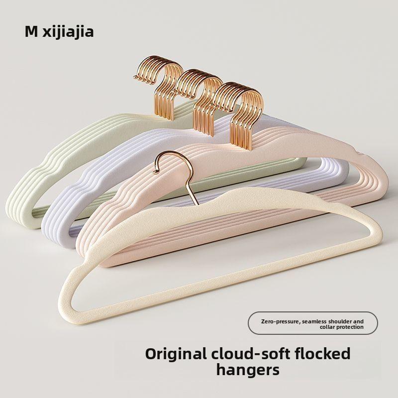 Velvet Coated Clothes Hangers For Shirts Dresses Pants And Suit Storage