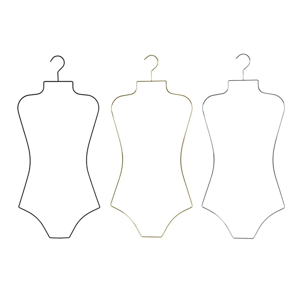 Body Shape Lingerie Hanging Rack Foldable Bikini Display Hanger  Cloakroom Shops Wardrobe