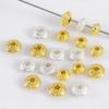 10pcs/lot Textured Saucer Shaped Copper Spacer Beads Lantern Beads Bracelet Necklace Separator DIY Beading Jewelry Accessories