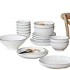 Mo De Lanka Ceramic Dinnerware Set for 4 (22-Piece Gift Set)