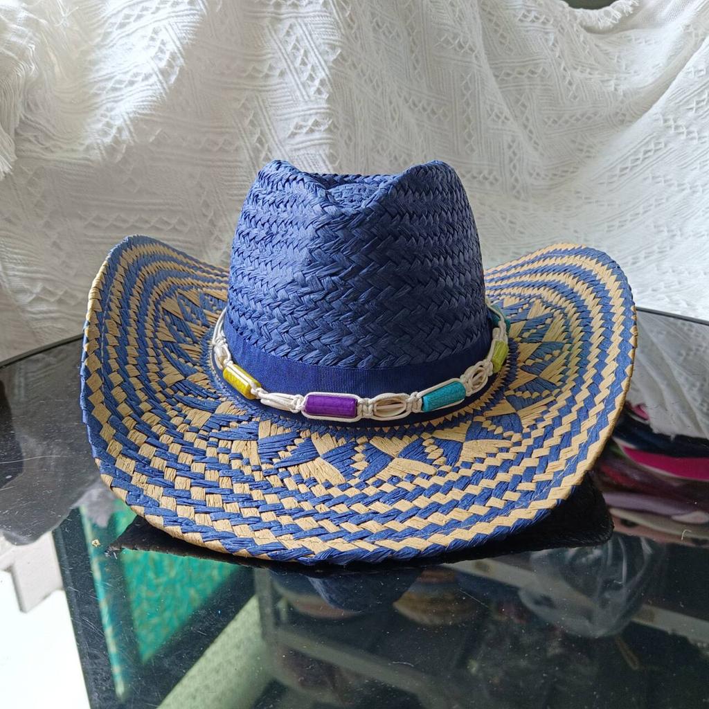 Cowgirl Hats for Women Straw Cowboy Hat Western Beach Sun Hat with Shapeable Brim for Coastal Cowgirl men hats