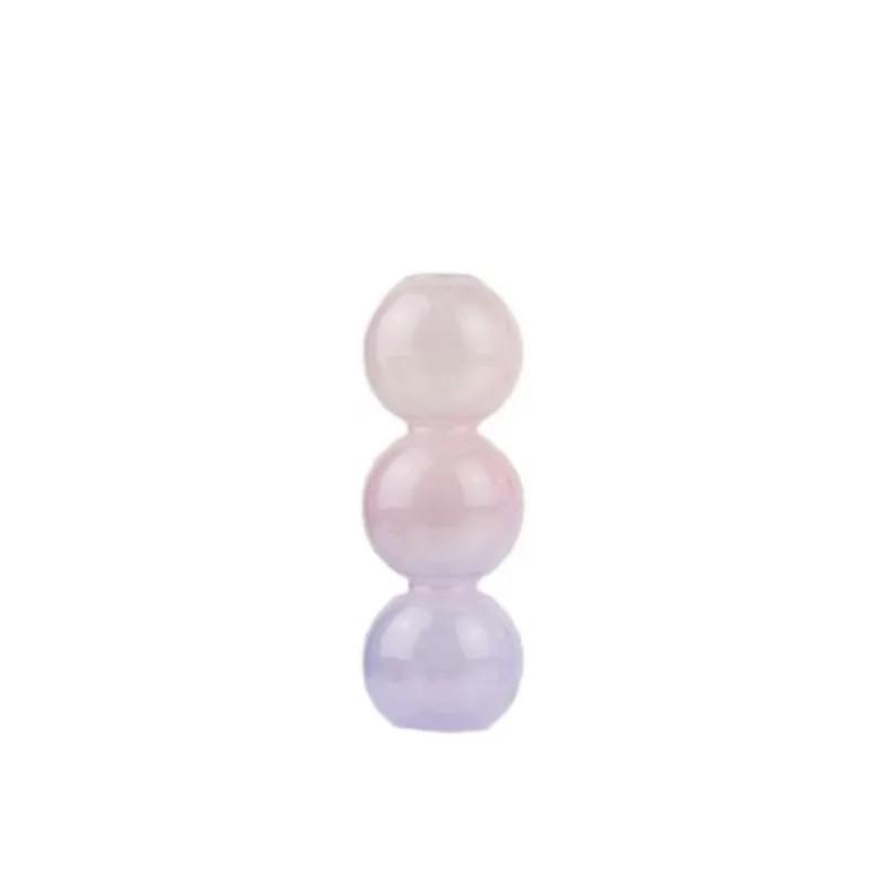 Hot Sell Modern Vase Ins Style Nordic Bubble Small Vase Decoration Living Room Flower Arrangement Transparent Glass Flower Dryer