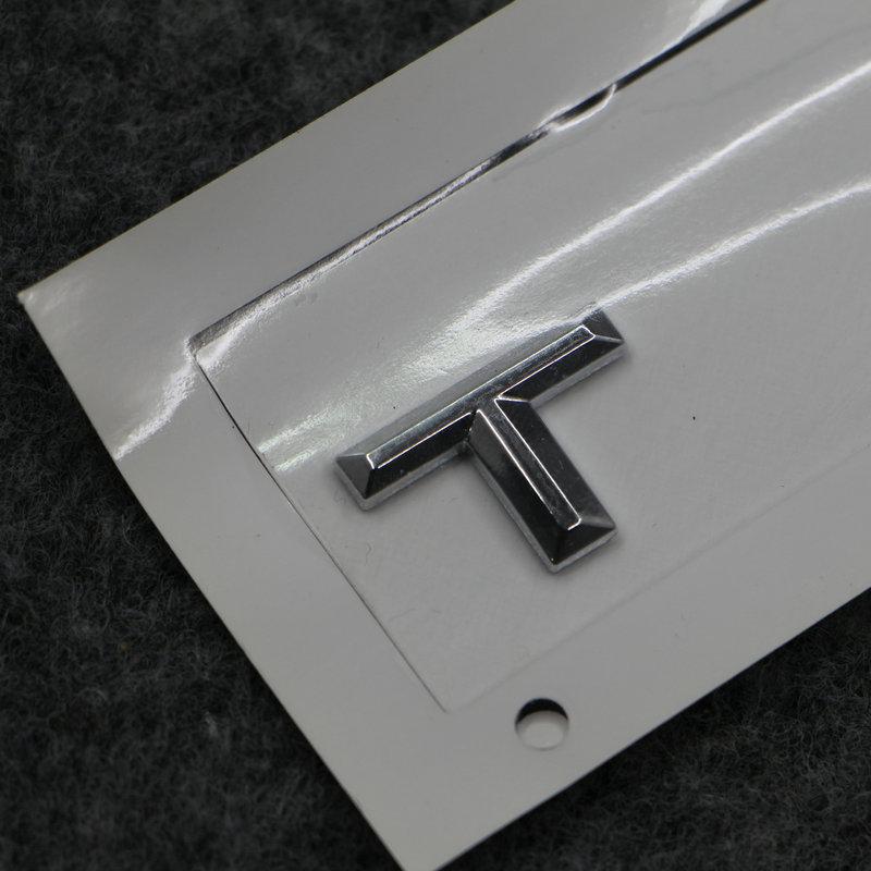 Appily per T-ROC TROC Etichetta per bagaglio Marchio posteriore T-roc logo Plastica ABS Argento
