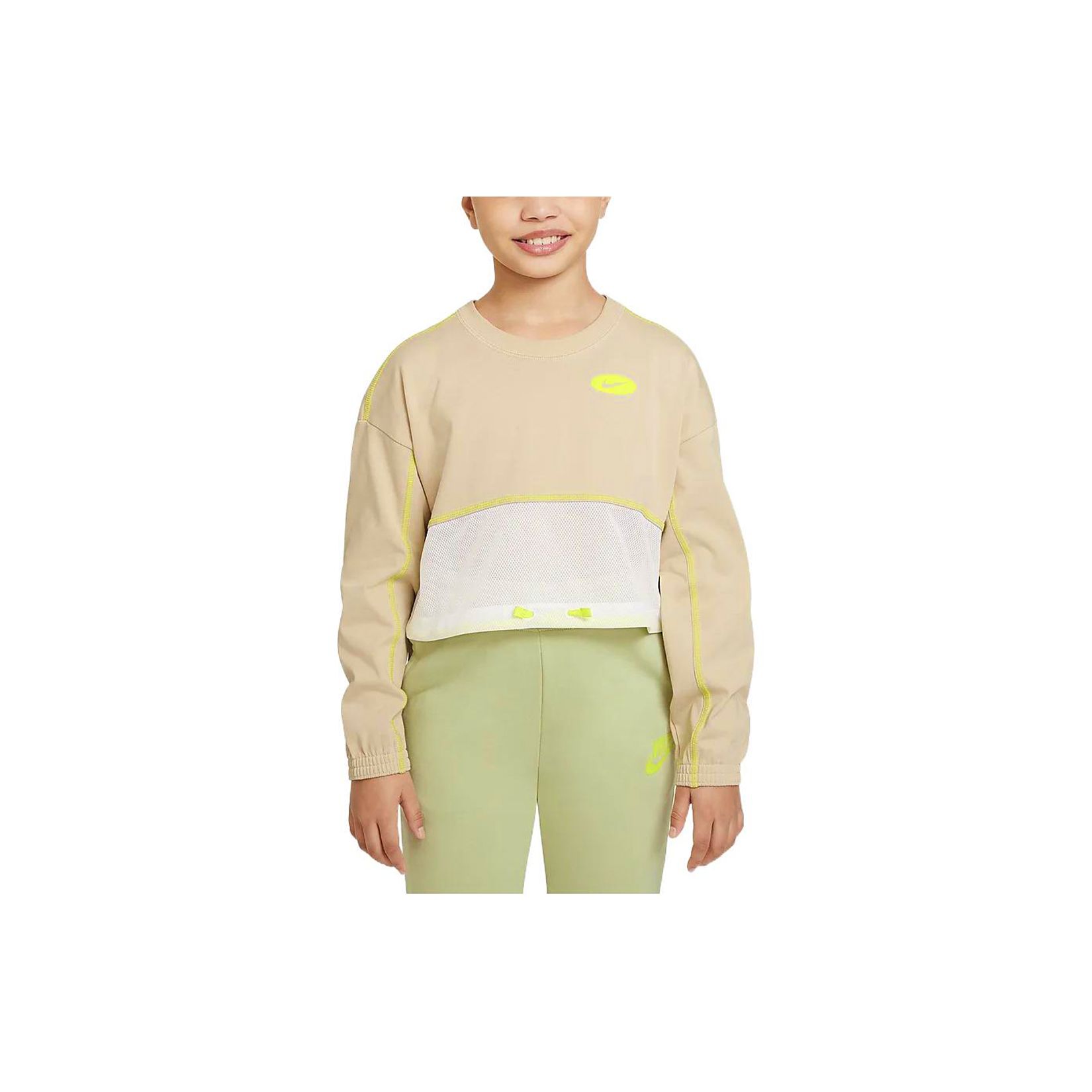 

Детская толстовка Nike в стиле колор-блок с декоративной строчкой, повседневная спортивная, DO7175-126 XS