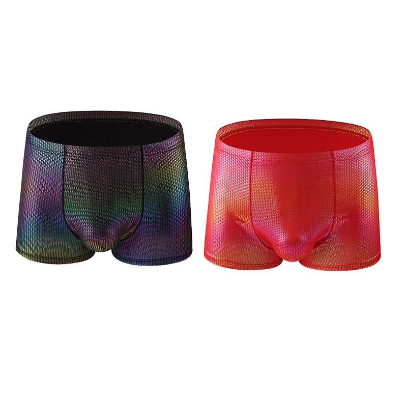 Men's Underwear Mid Waist Sexy Youth Men's Plus Size Comfortable Breathable Flat Corner Shorts