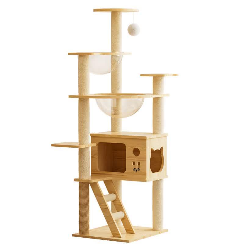 Jingzhou Wooden Cat Tree & Condo