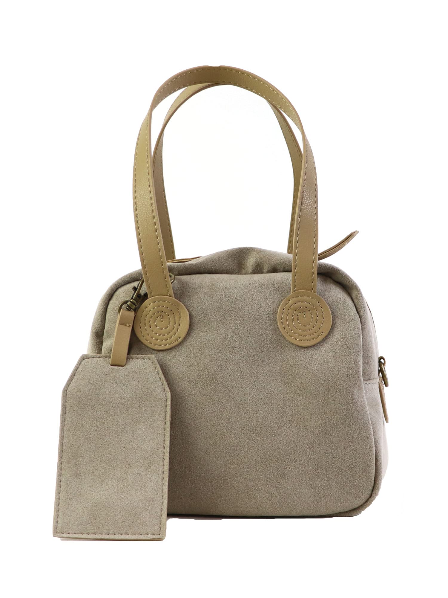 

2WAY Cube Bag F Gray Beige [Croll Valier] No.10063 Women s