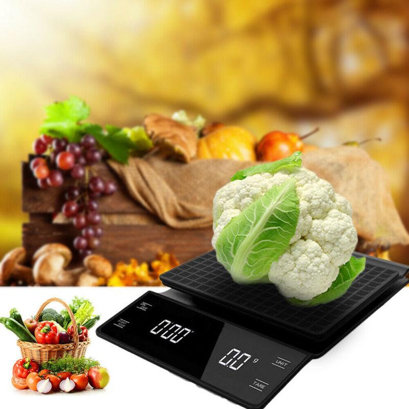 0.1g Digital Coffee Scale With Timer Electronic Scales Food Balance Measuring Weight Kitchen Coffee