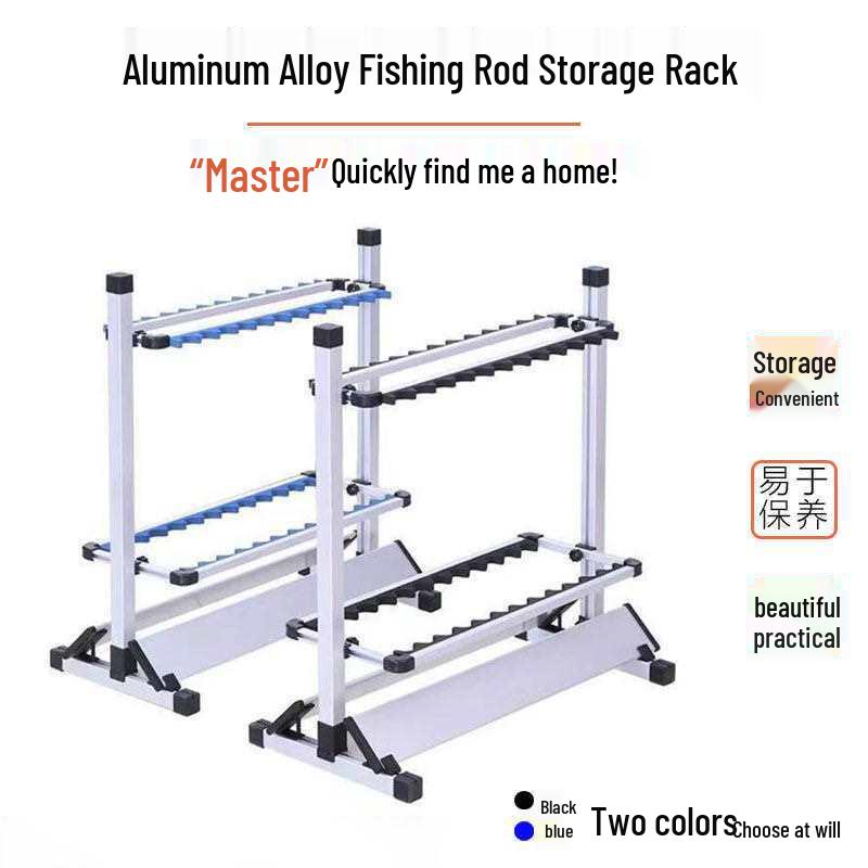 Aluminum Alloy Fishing Rod Display & Storage Stand