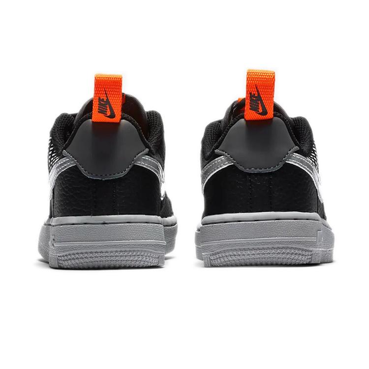 Nike Air Force 1 LV8 2 Low Top Skateboard Shoes Black Children Aged 3 7 Years Old CK0829-001