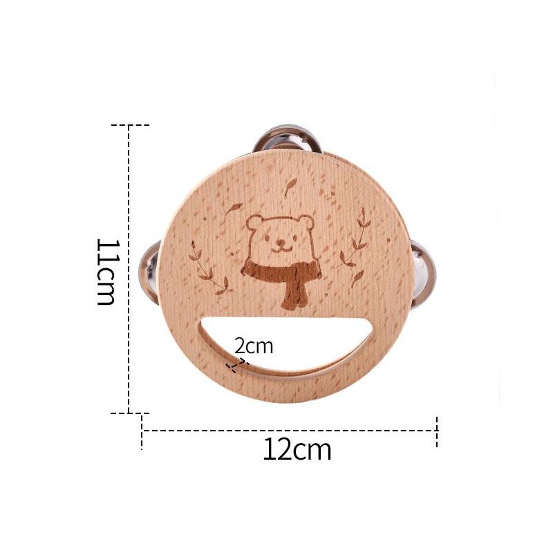 Wooden Baby Musical Instruments Sensory Rattle Toys Early Educational Baby Musical Toys Montessori Toys Birthday Gifts for Kids