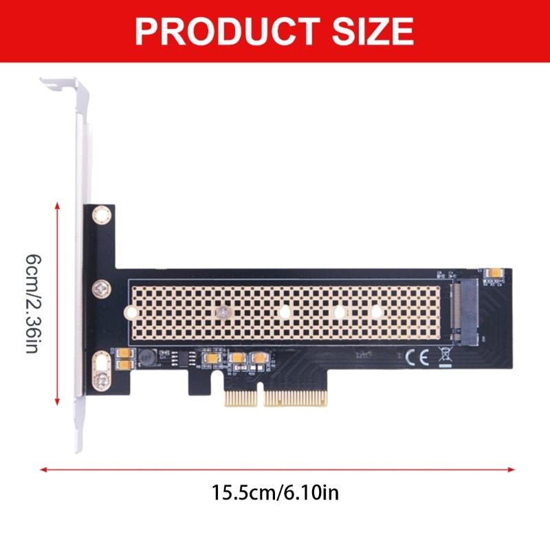 Easy Installation M.2 NVMe To PCIe4.0 Expansion Card with Aluminum Heatsink for Enhanceds Cooling