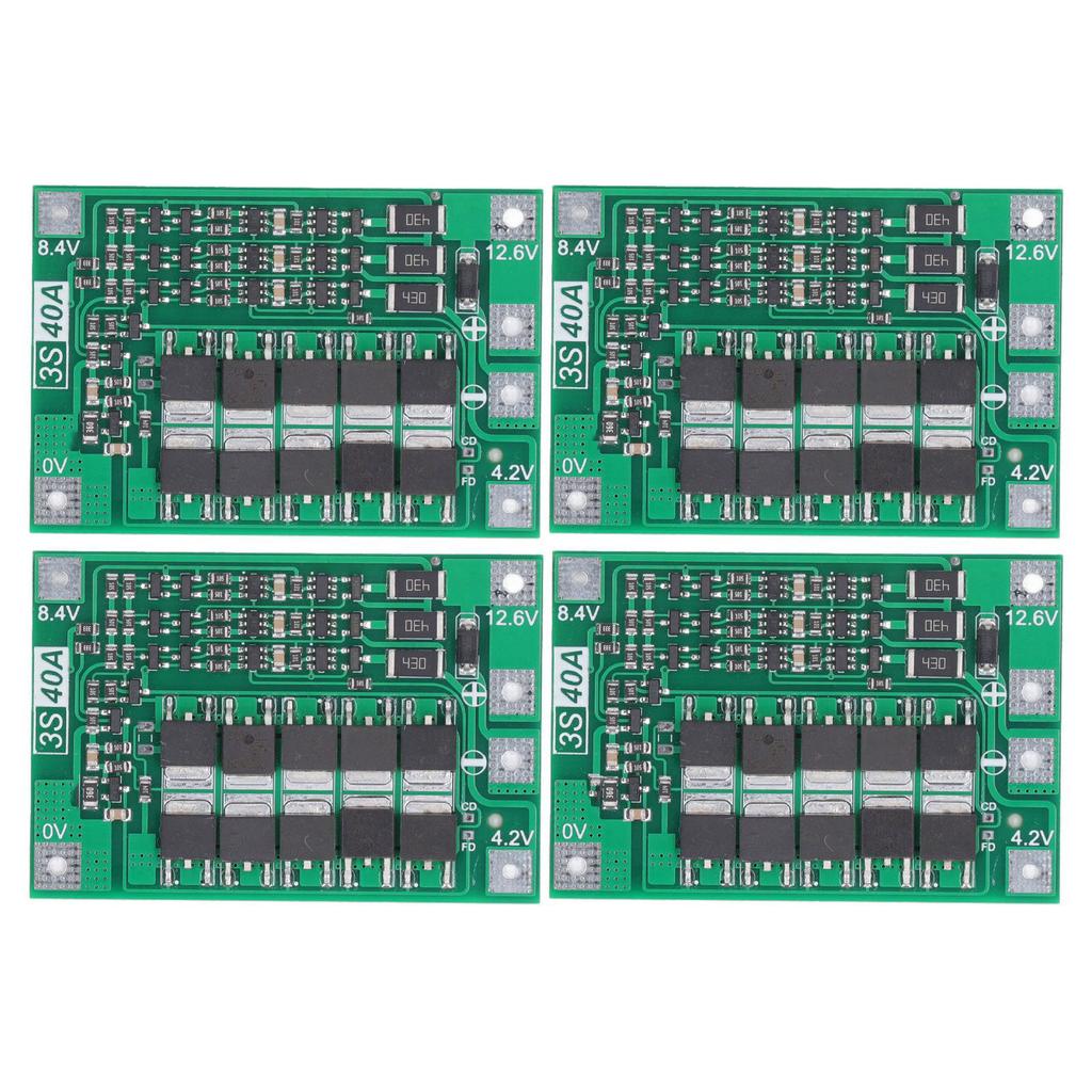 4Pcs Lithium Battery Protection Board PCB 3 String MOS Transistor Accurate Lithium Battery Equalizer