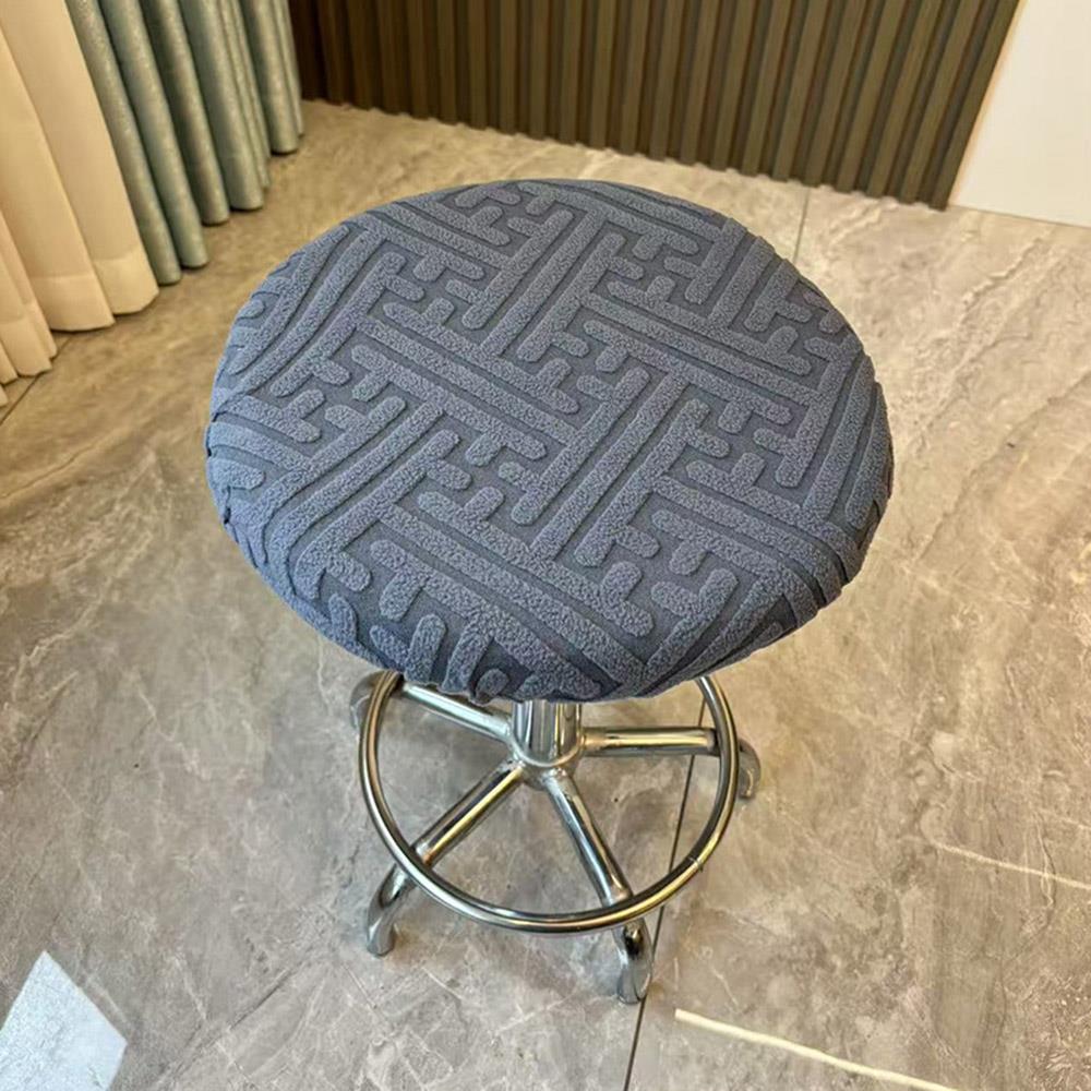 Round Stool Cover Elastic Dustproof Covers Fully Wrapped Swivel Chair Cover Home Decor Wear-resistant Chair Covers Home Textile