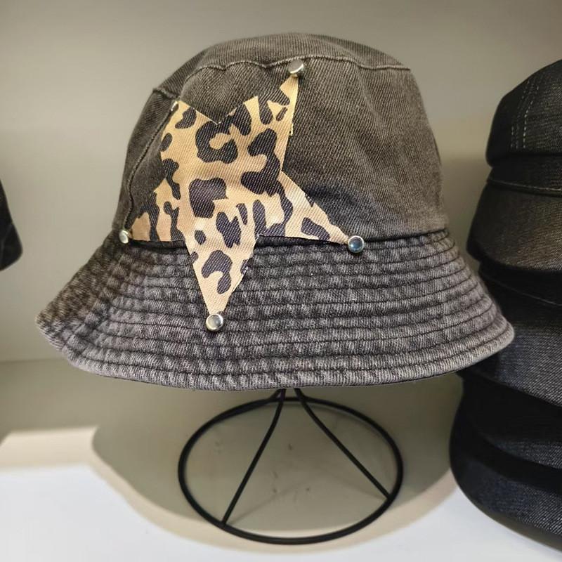 

Vintage Waterwash Beanie Hat With Rivet Embellishments For Cold Weather Fashion сірий
