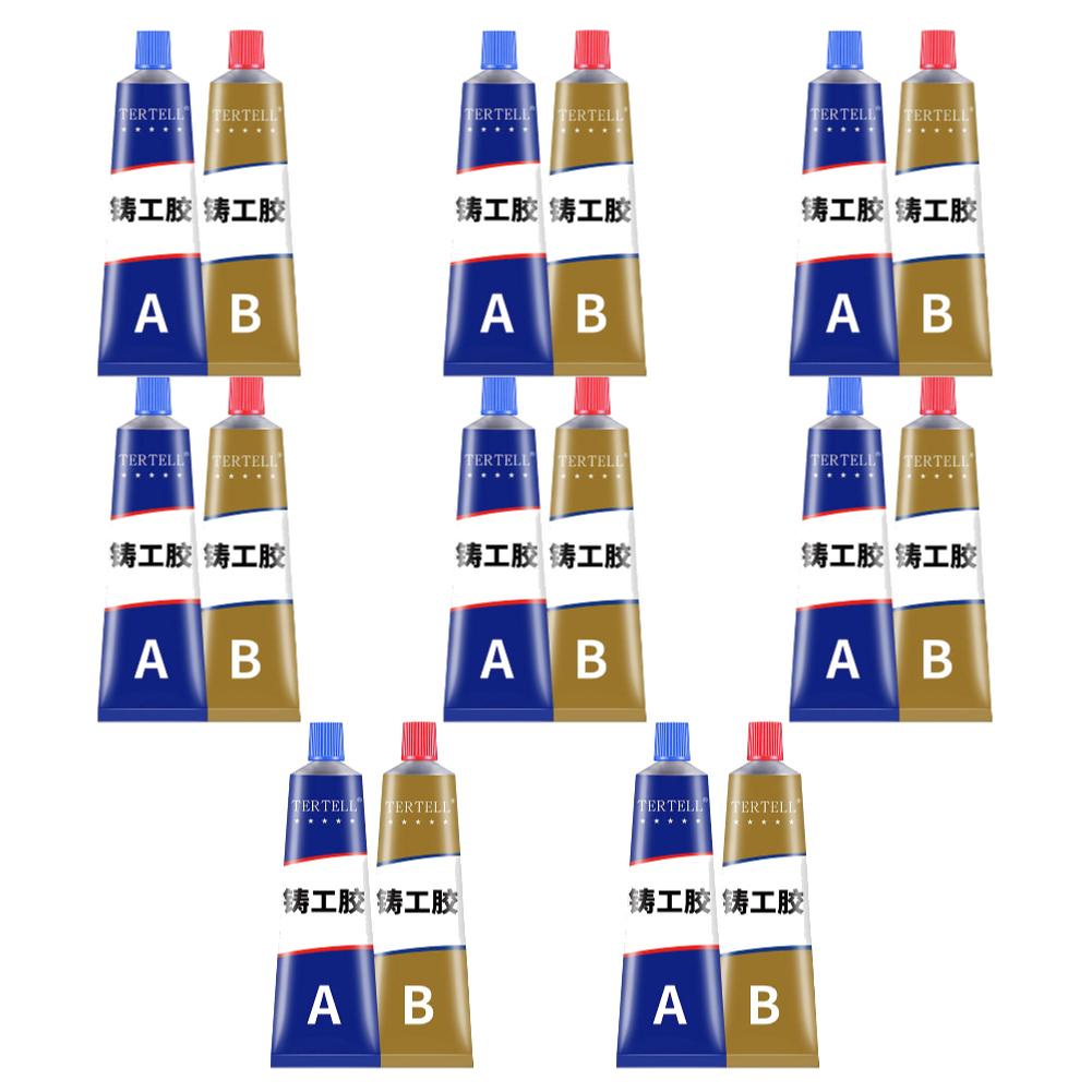 2pcs Metal Glue Extrusion Casting Metal Repair Glue Liquid Weld Aging Resistance Multi-function for Hard Plastics and Ceramics