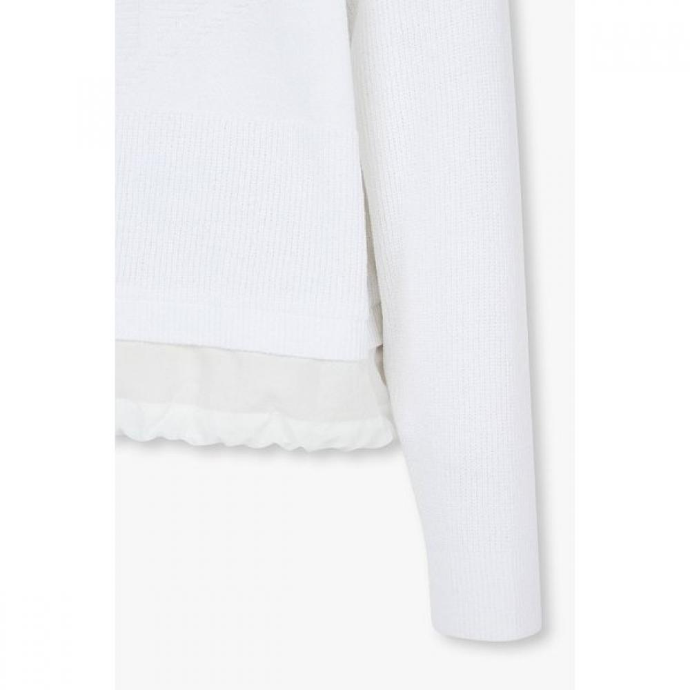 VOV Knit Sleeve Hooded Jumper 7156220007