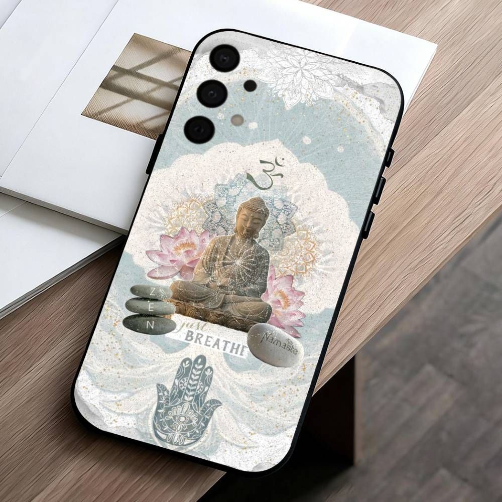 The B-Buddha Art  phone Case For Samsung Galaxy A73,A72,A71,A70,A53,A52,A51,Others Soft Black Shell