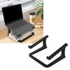 Doppeldeckiger Kunststoff-Laptopständer mit rutschfester und offener Luftstromstruktur für bessere Kühlung und Platzersparnis