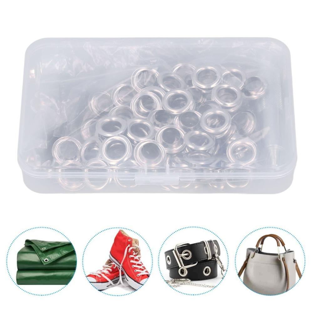 100 Sets Stainless Steel Grommet Tool Kit Durable Grommet Setting Tool Eyelet Kit  For Tarps