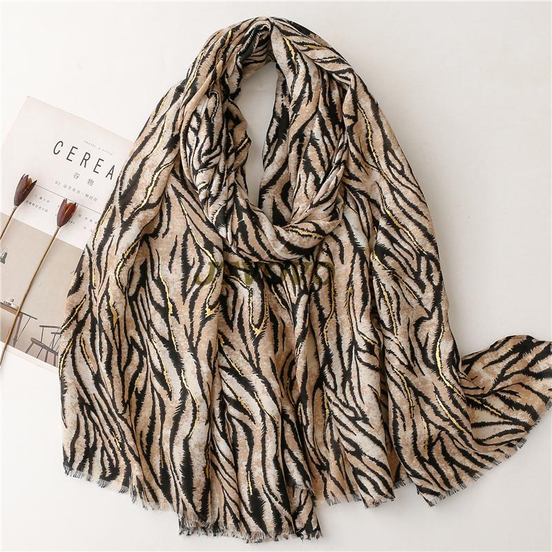 Soft Linen Cotton Scarf Shawls Women Luxury Premium Foulard Femme Long Spotted leopard print Tassel Scarfs Scarves Echarpe