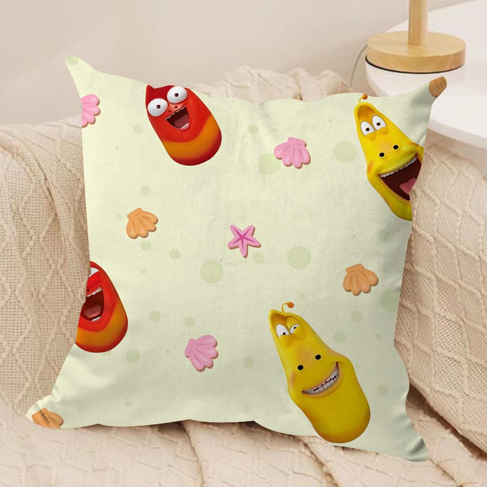

Funny LLarva Cushion Cover Short plush Doublesided Print Square Throw Pillow Covers Sofa Home Cushion Decor 30x30cm