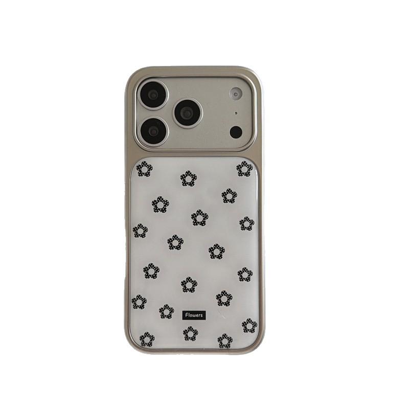Korean Floral Lanyard Case for iPhone 17, 16 Pro Max, 15, 14 - New Model