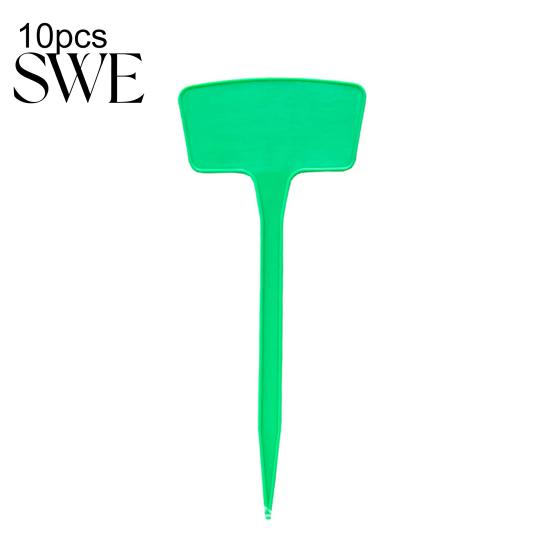 Plant Plaques 10Pcs/Set Labels Waterproof Insert Design Solid Color T-Shape Plastic Tags for Gardening