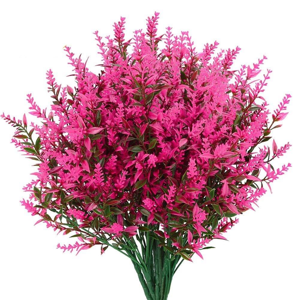 Artificial Flower Plastic Lavender Fake Plant Wedding Home Garden Decoration Bridal Bouquet Table Setting Household Supplies