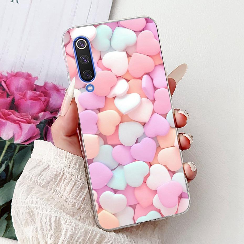 Cute Painting Phone Case For Xiaomi Mi 9 9SE 9Lite Soft Silicone TPU Back Cover For Xiaomi Mi9 9 SE 9 Lite Cases Bumpers