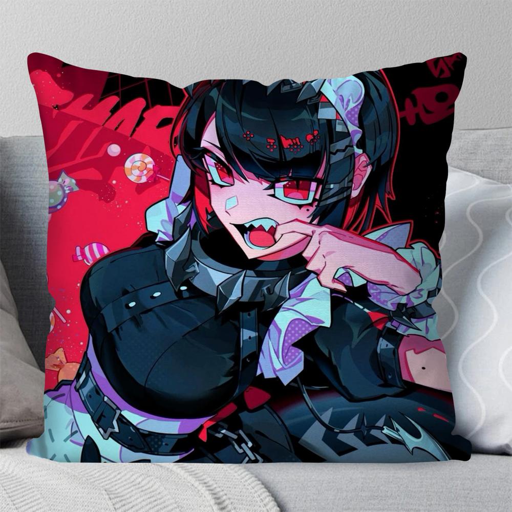 Game Zenless Zone Zero Ellen Joe Pillow Case Square Pillow Bedroom Sofa Leisure Comfort Cushionliving Room Home Decoration 40X40
