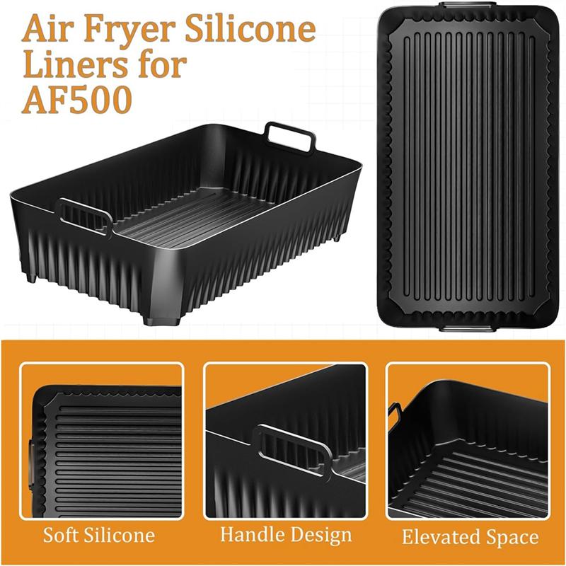 Practical-10.4L Reusable Silicone Air Fryer Liners For Ninja AF500 Silicone Liners Air Fryer Accessories