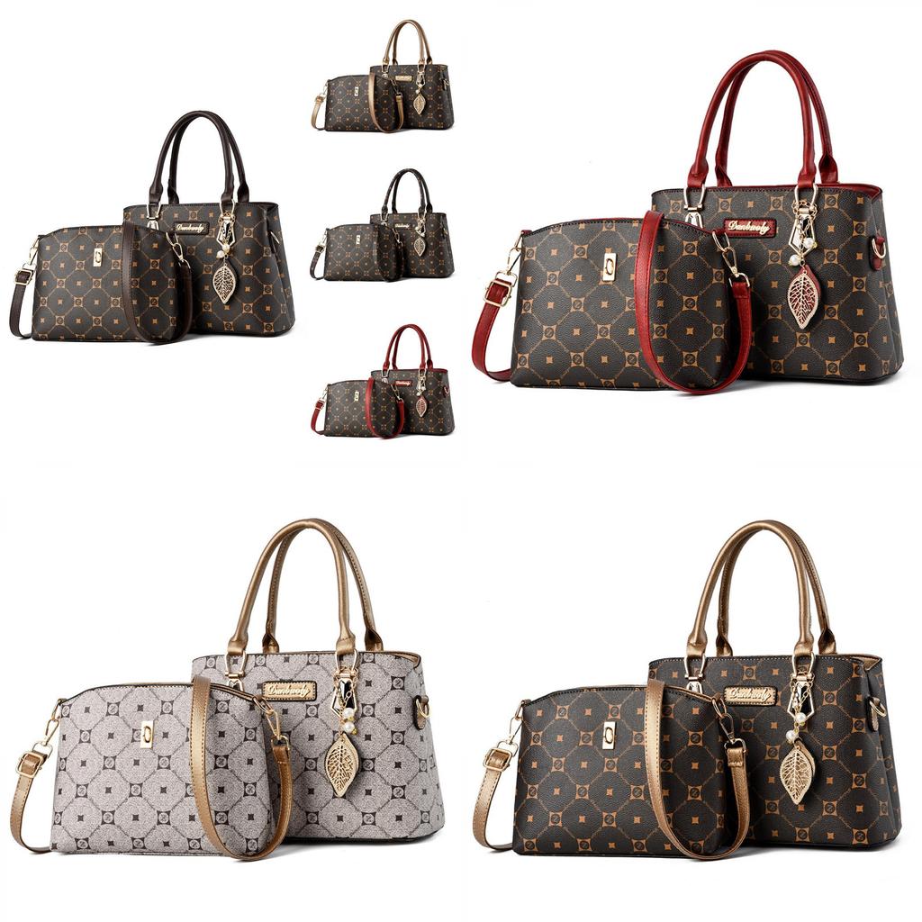 Chic Pu Maternal Handbag Versatile Crossbody Bag For Seniors With Spacious Interior