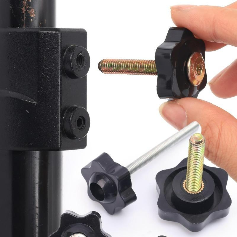 5/50Pcs Plum Blossom Handle Nut M4 M5 M6 M8 Blind Hole Copper Core Handle Knob Thread Mechanical Black Thumb Nuts Assortment