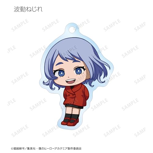 TV Anime "My Hero Academia" Trading Chibi Character Red Casual Clothes Ver. Acrylic Keychain Box of 15