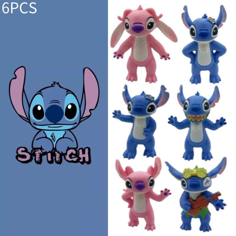 6-pack Of Sturdy 8cm Stidi Figure Toys For Cake Decoration 150g Plastic Material