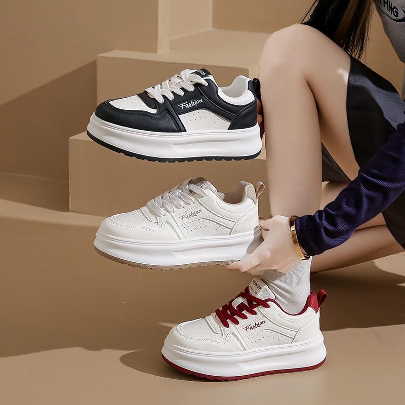 Autumn New Breathable Little White Shoes Female Students Platform Versatile Casual Sports Board Shoes