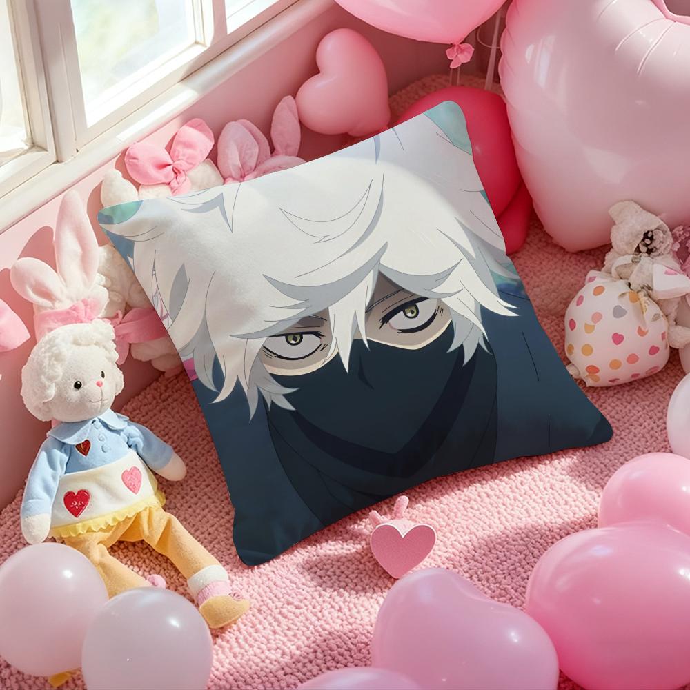 Hell's Paradise-Jigokuraku Anime Cushion Cover Pattern Printed Pillowcase for Living Room Sofa Cushion Cover & Bedroom Decor