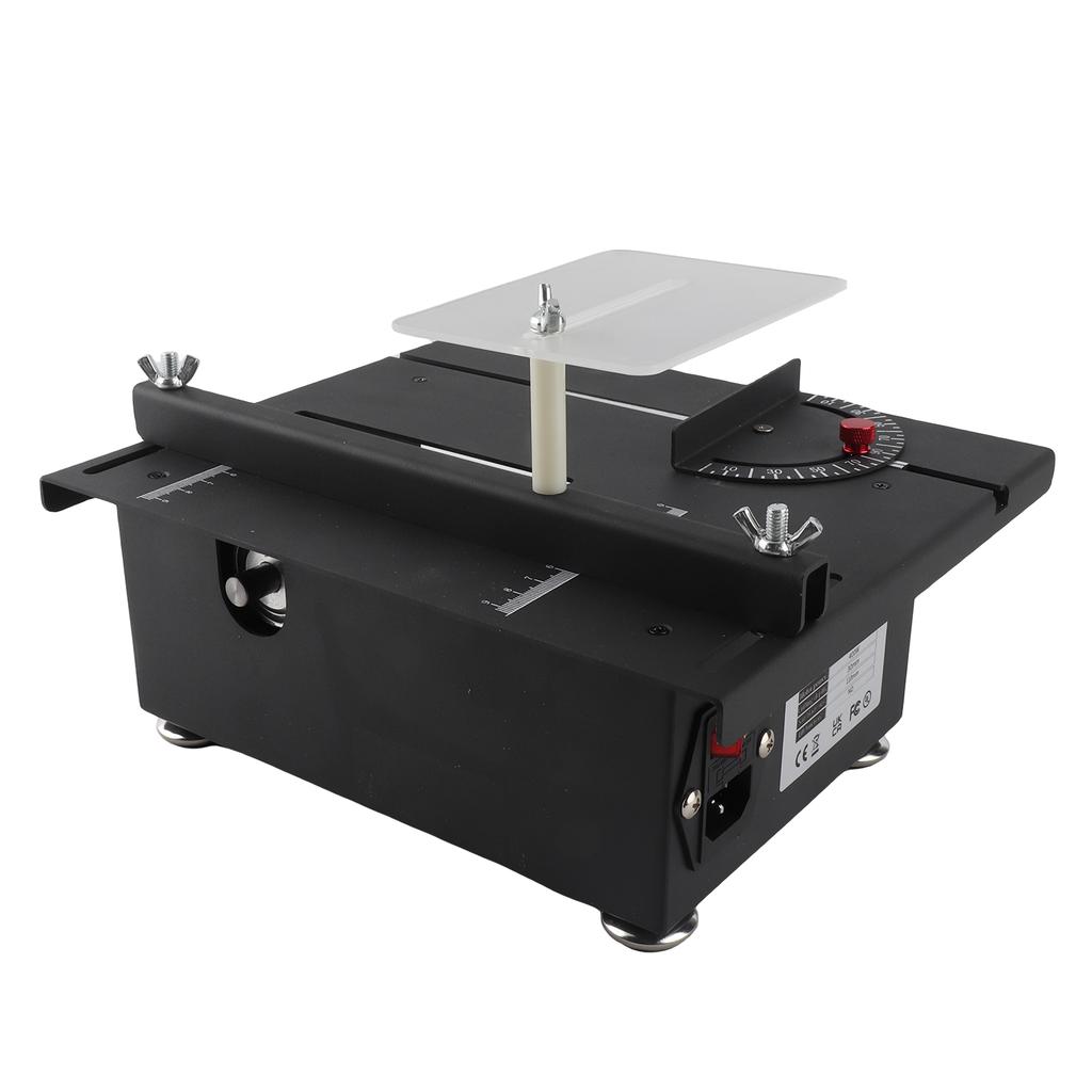 400W Mini Desktop Table Saw Set, 8000RPM Copper Motor, Adjustable Cutting Angle, 30mm Cutting Depth   Includes Saw