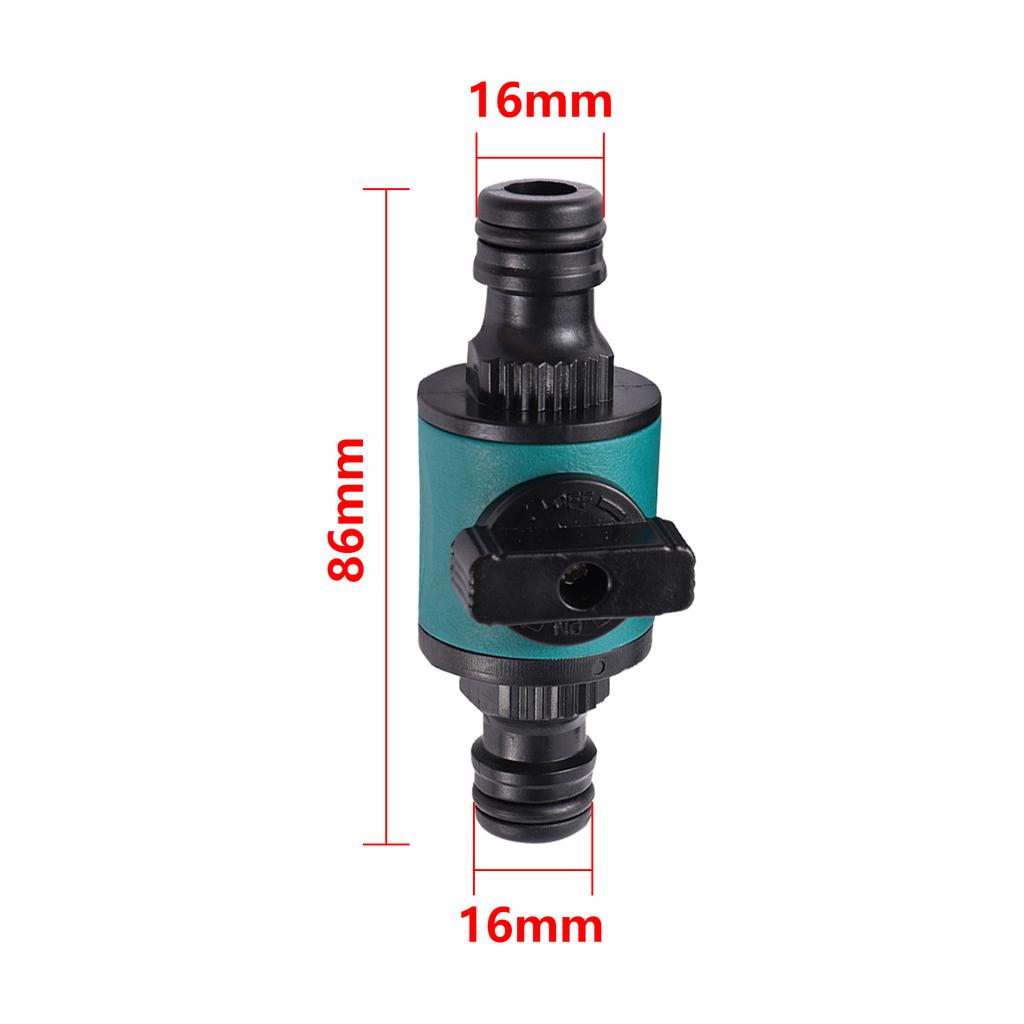 Shut Off Valve with Nipple Butt Quick Connector 3/4" US Thread Agriculture Garden Irrigation Watering Prolong Hose Adapter
