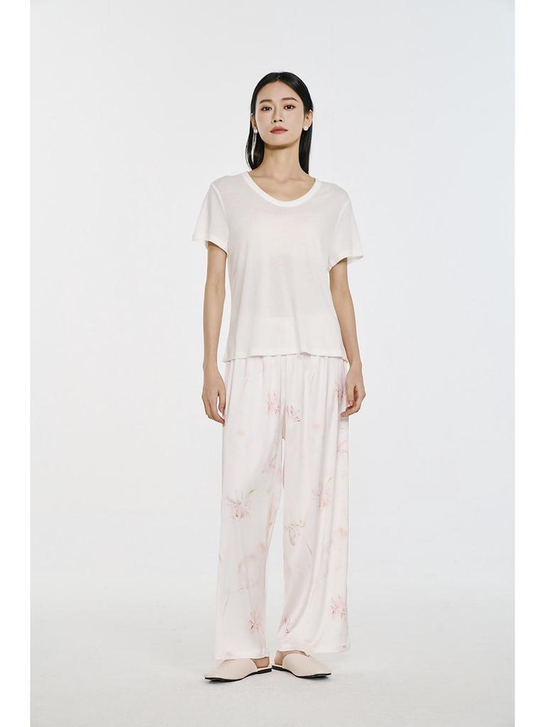 2026 Trendy Chinese-Style Women's Pajama Pants with Large Prints: Versatile for Home or Outdoor Wear In Spring, Autumn, and Summer.