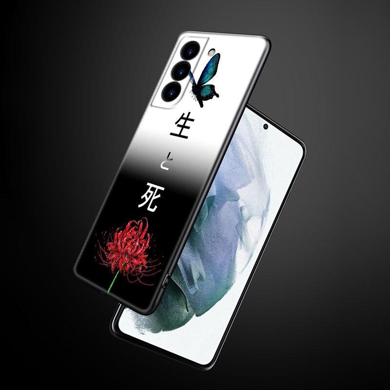 Anime Tokyo Ghoul Phone Case For Samsung Galaxy S22 Pro S21 S20 Ultra FE S10 Lite 5G S10E S9 S8 Plus Soft TPU Black Cover