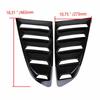 For Ford Mustang 2015-2020 Car Rear Louver Window Side Shutter Cover Trim Sticker Vent Scoop ABS Carbon Fiber Black Accessories