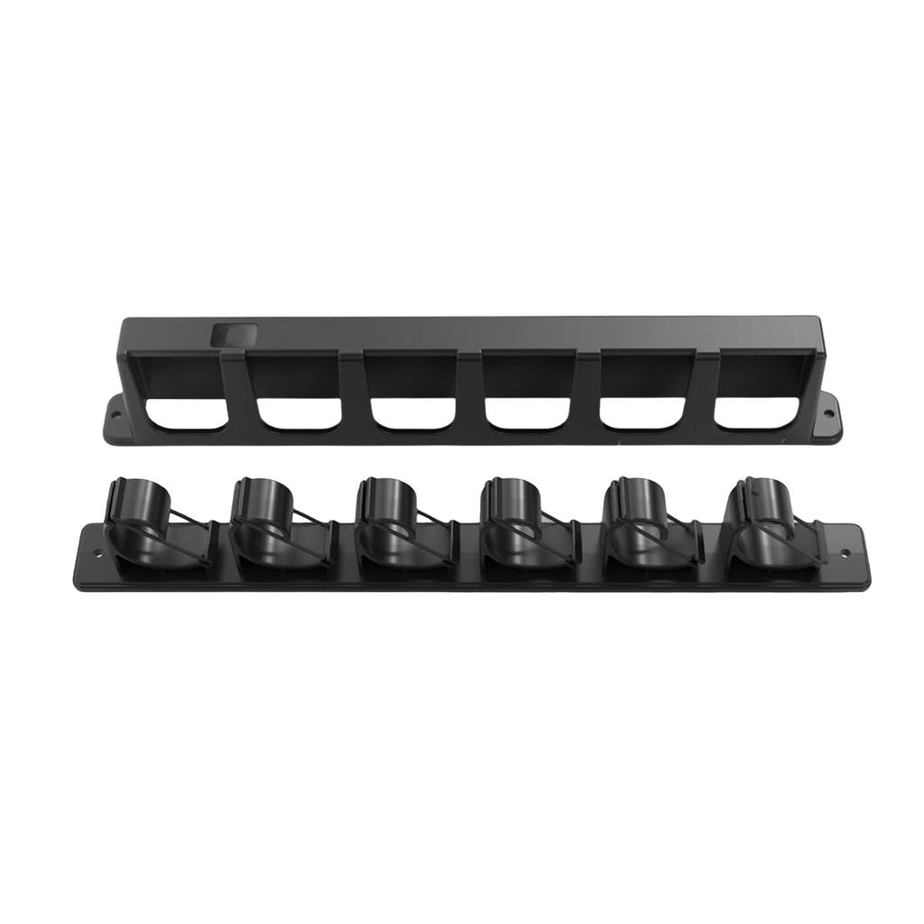 Vertical/Horizontal Wall Mounted Fishing Rod Hanger Storage Fishing Rod Rack Holder Holds 6 Fishing Rods Display Stand