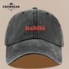 Pc ks pc Habibi Arabsko-latinská milostná fráze Potisk Vintage Kšiltovka Nastavitelná Snapback Lehká prodyšná čepice Vhodná pro