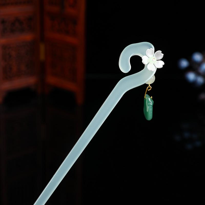 Antique-Style Wooden Hairpins: Chinese Qipao & Hanfu Headdress Accessories, Handmade for Hair Styling