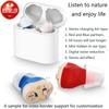 In-Ear Digital Hearing Aids with Magnetic Charging Case and Noise Reduction